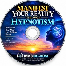 Manifest Your Reality Through Hypnotism Audiobook on 1 MP3 CD-ROM Self Hypnosis picture