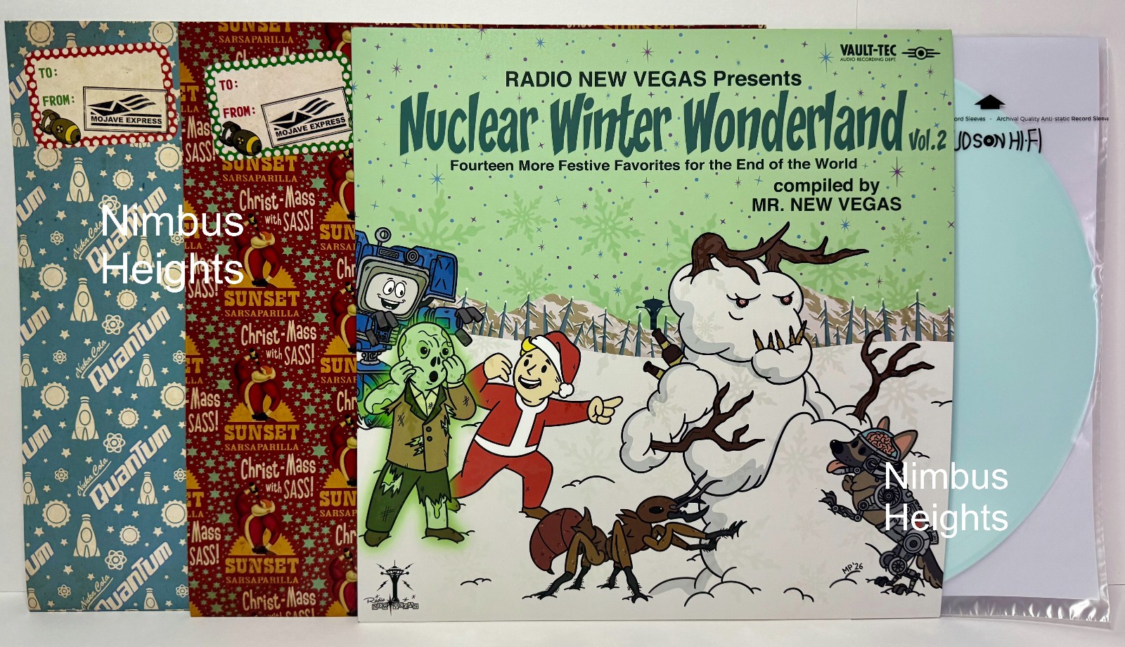 Fallout Radio New Vegas Nuclear Winter Wonderland Vol. 2 Vinyl Record WITH COVER