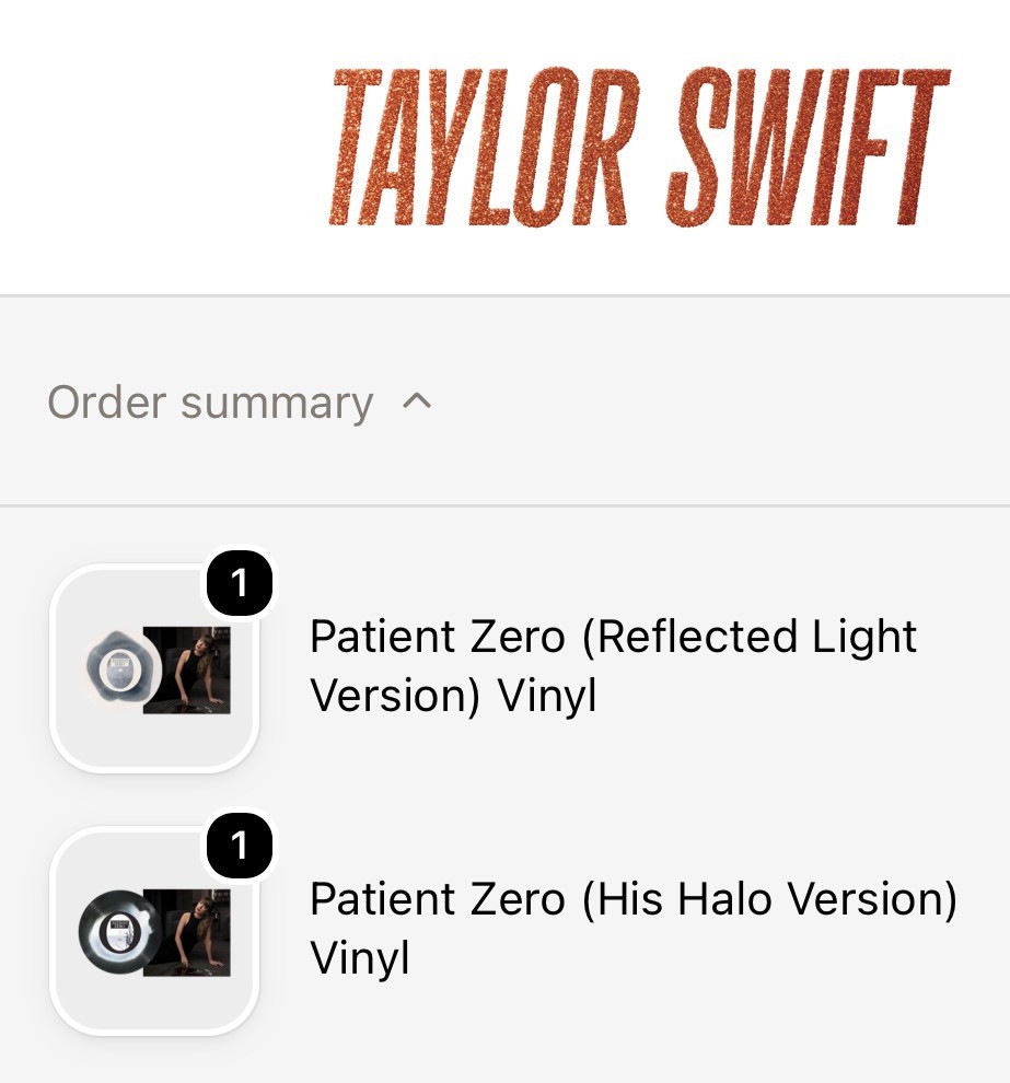 Taylor Swift Patient Zero Collector’s Edition 7” Vinyl BUNDLE *PREORDER*