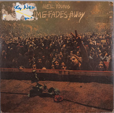 NEIL YOUNG CRAZY HORSE Time Fades Away 1973 LP w/ Huge Poster : EX/VG MS 2151 picture