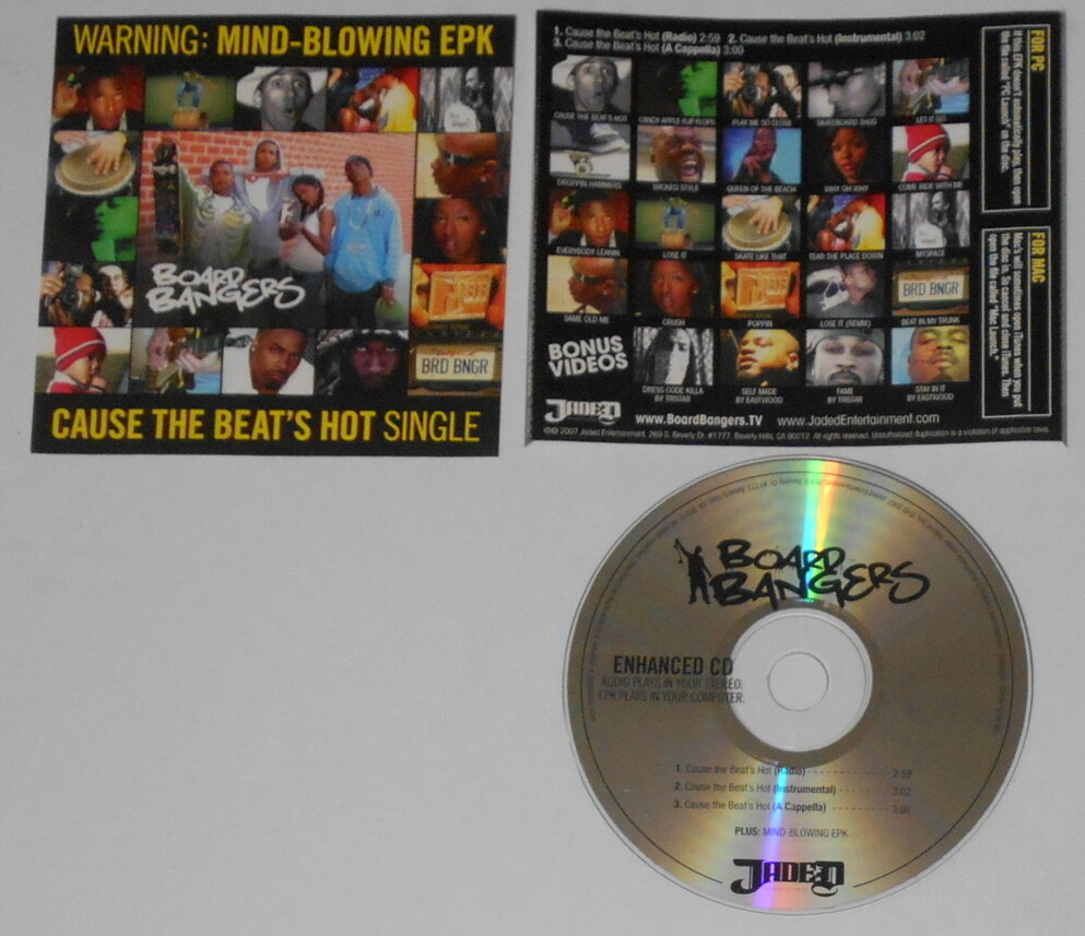 Board Bangers - Cause the Beat\'s Hot epk  - original 2007 U.S. promo cd 