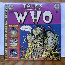 The WHO Tales From the Who rare 2-LP set colored vinyl EC Crypt parody cover picture