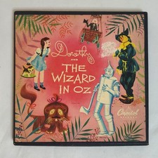 Vintage DOROTHY AND THE WIZARD IN OZ 45rpm Capitol Records 3 Record Set With Box picture