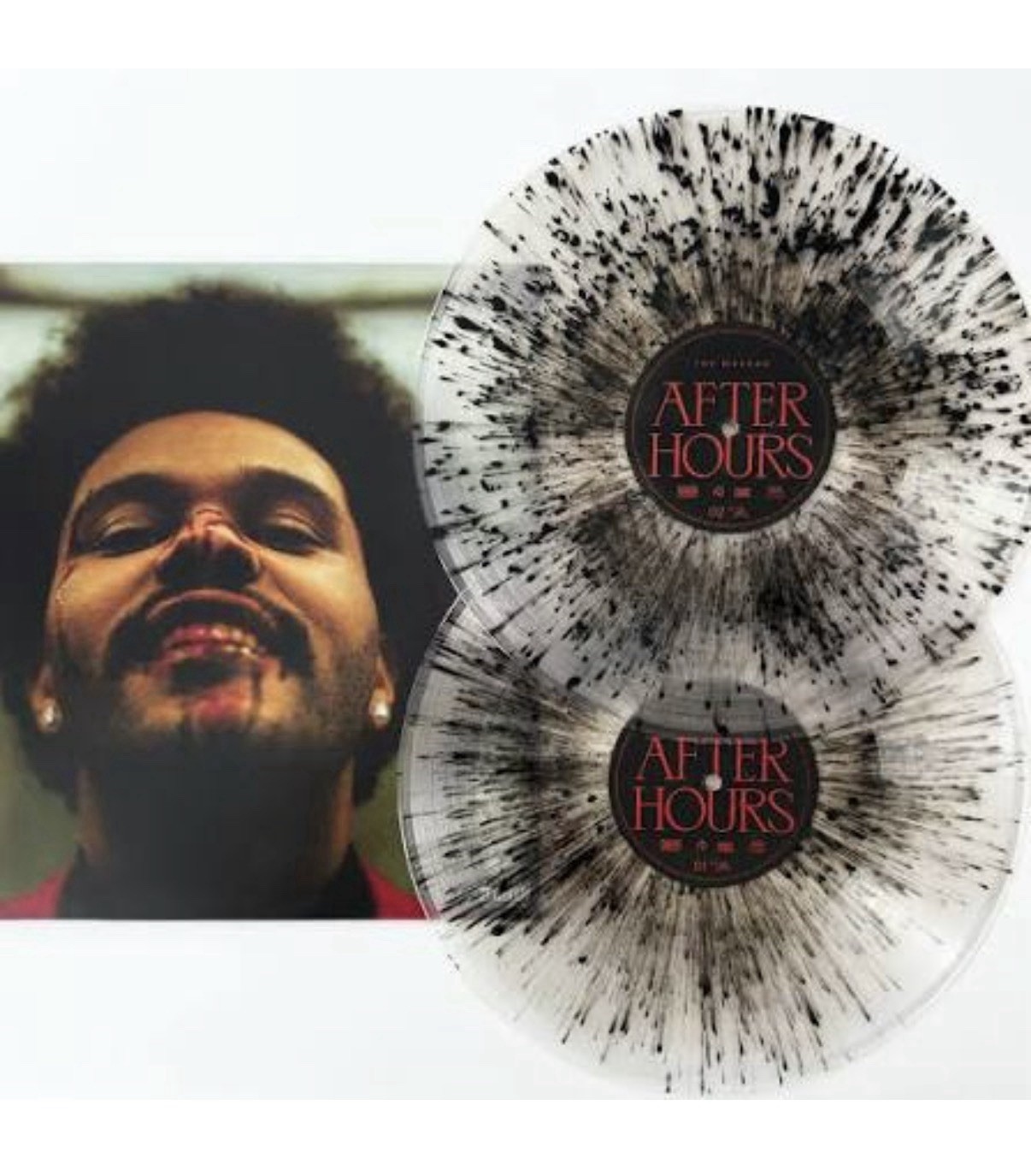 The Weeknd - After Hours Clear With Black Splatter Colored LP Vinyl Record RARE