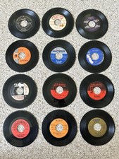 Lot 12 Vintage Soul R&B 45 RPM Vinyl Records Aretha Franklin Chuck Berry Motown picture