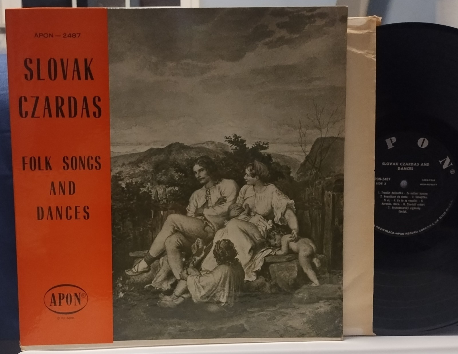 SLOVAK CZARDAS Folk Songs and Dances SCARCE VG+ 1961 DG APON MONO LP Slavic Folk