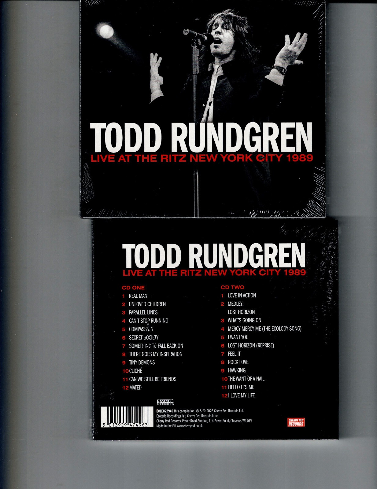 TODD RUNDGREN - LIVE @ RITZ NYC 1989 (2CD 2026) NEW *24 TRACKS*