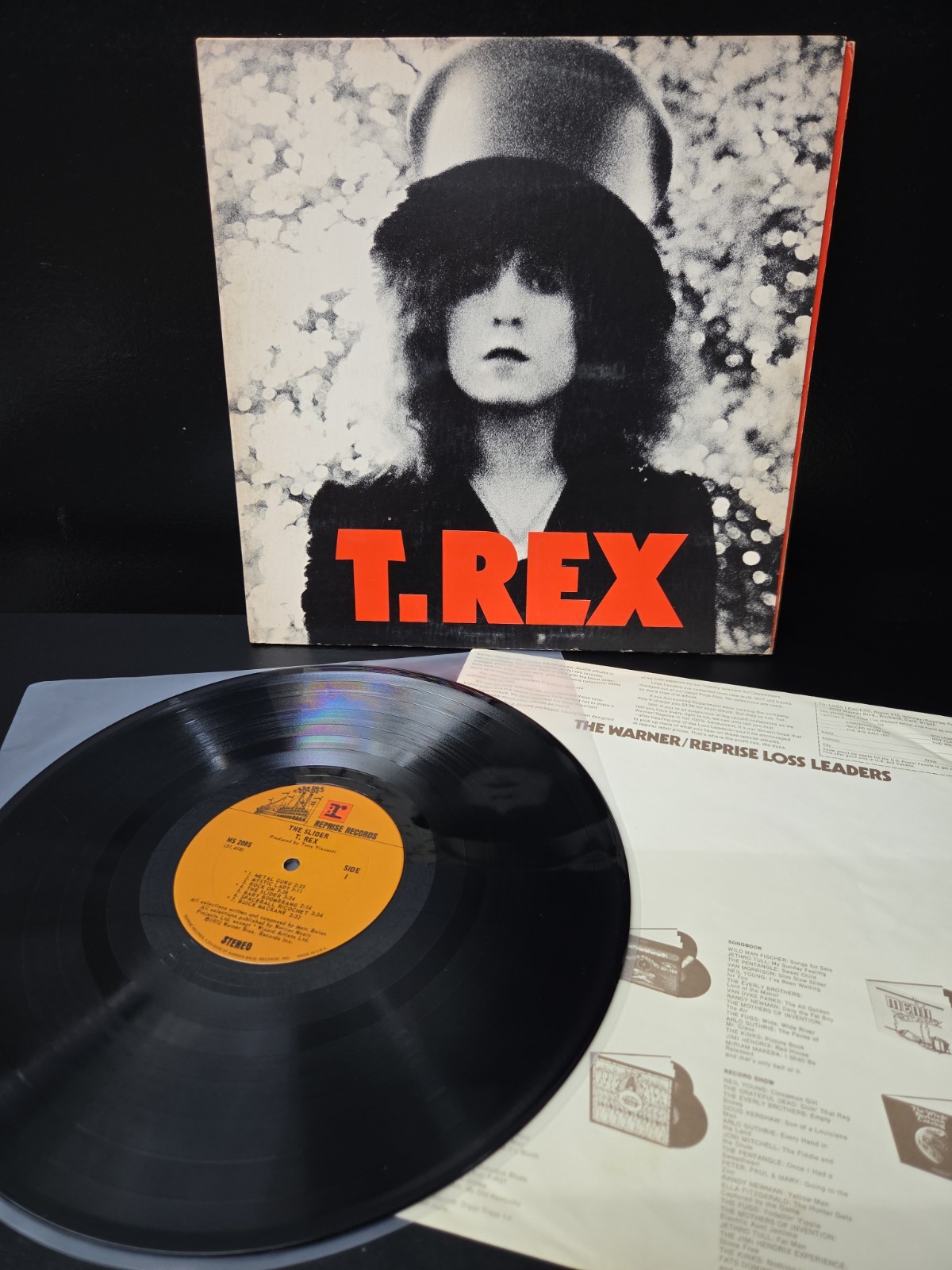 T. Rex The Slider Lp Vinyl OG 1972 1st Press Gatefold/Insert EX/NM- Wax
