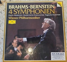 BRAHMS Complete 4 Symphonies BERNSTEIN ED1 DGG DIGITAL 2741023 4LP Box Excellent picture