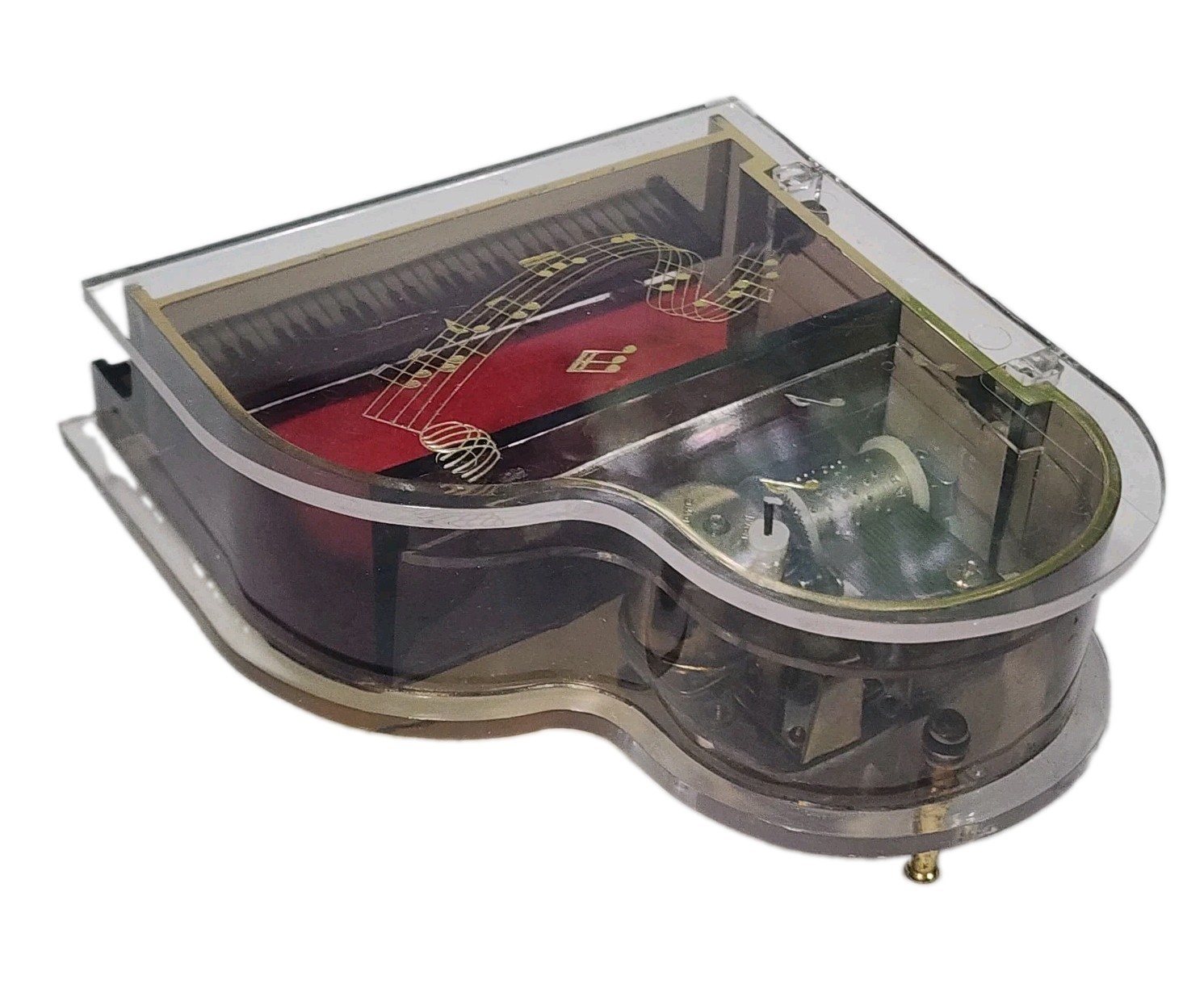 Vintage Piano Music Jewerly Box Trinkets Musical Lid Lifts Plays Tune Waltz