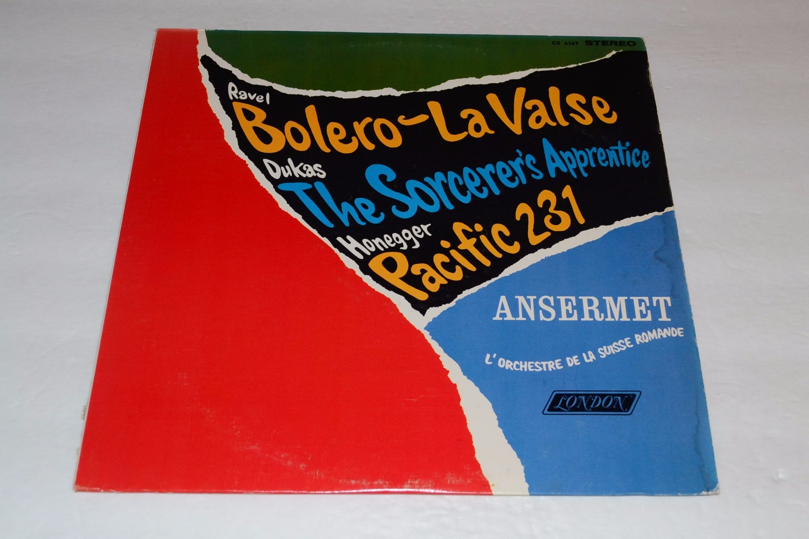 Ravel: Bolero-La Valse~Dukas: The Sorcerer\'s Apprentice~Ansermet~FAST SHIPPING