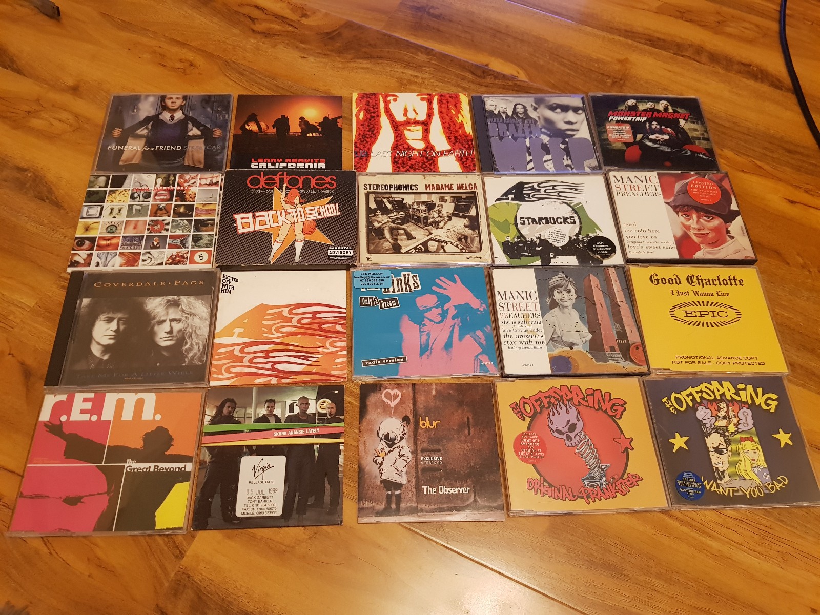 Bundle of 20 x Rock & Indie UK CD Singles - 1990s & early 2000s era