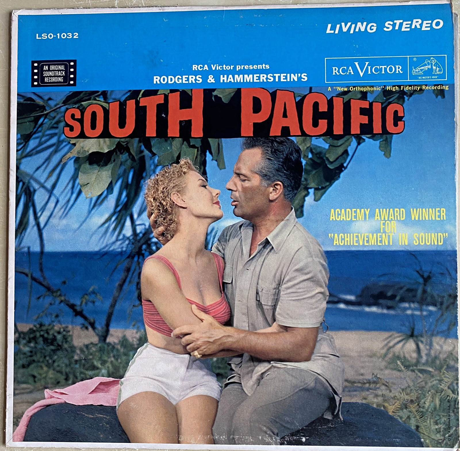 RCA Victor Living Stereo – South Pacific Original Soundtrack LP Vinyl LSO-1032