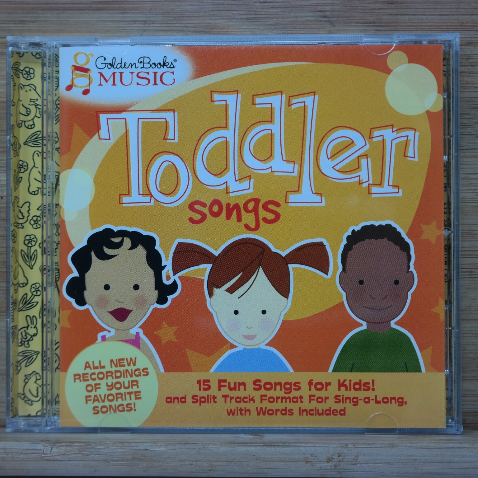 Golden Books Music – Toddler Songs CD 2003 Kids Sing-Along Children's Music Word