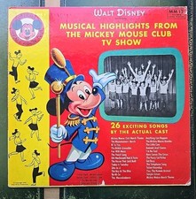 1955 Walt Disney Musical Highlights Mickey Mouse Club TV Record 12