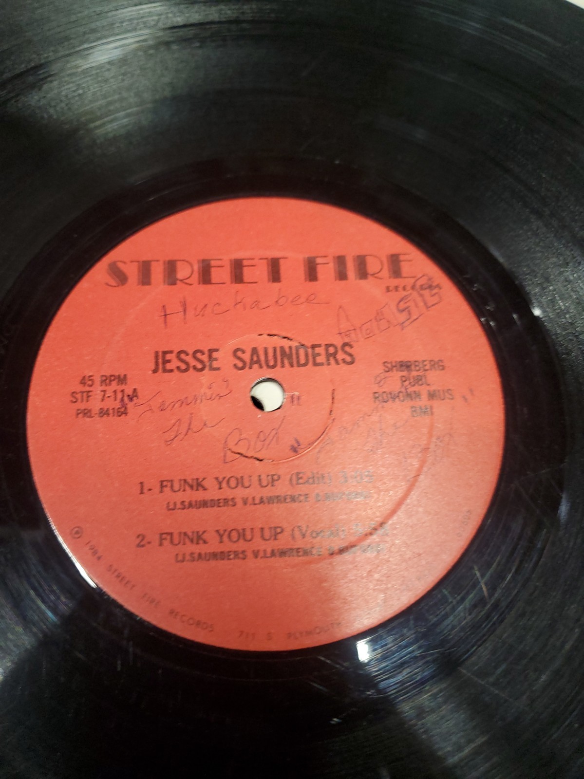 Street Fire Records Jesse Saunders