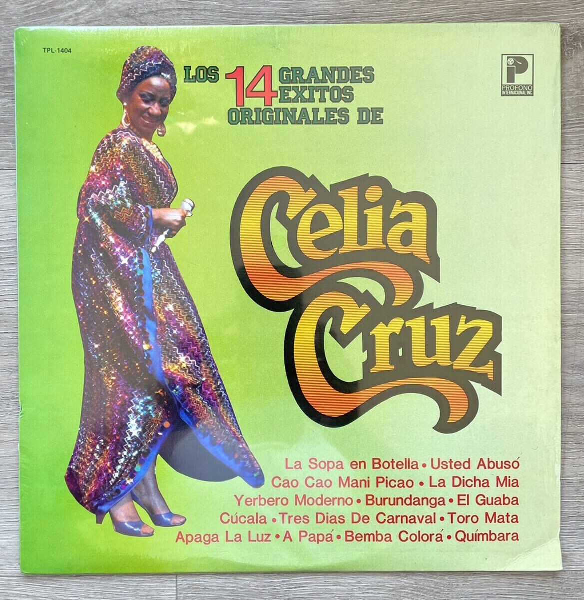 Celia Cruz : 14 Grandes Exitos Originales Vinyl LP  1984 Pressing. New Sealed