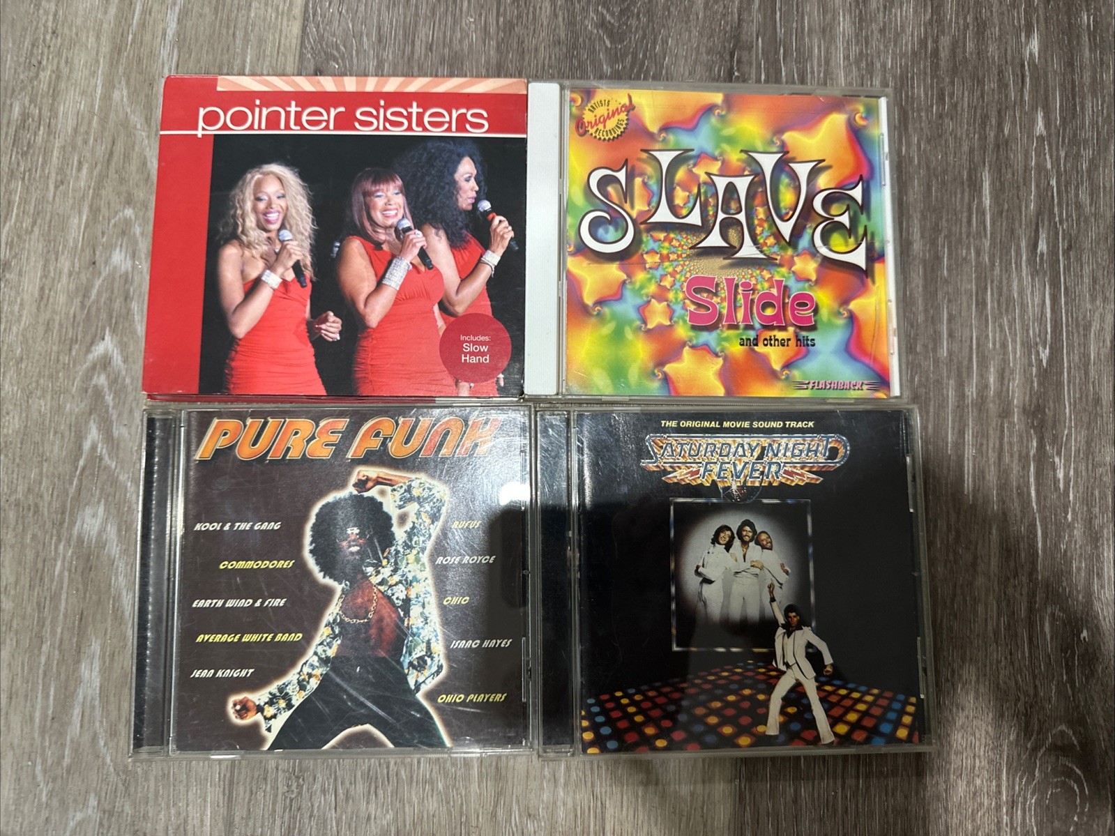 Lot of 4 Funk Disco CDs - Pure Funk Kool & Gang, Pointer Sisters Slow Hand