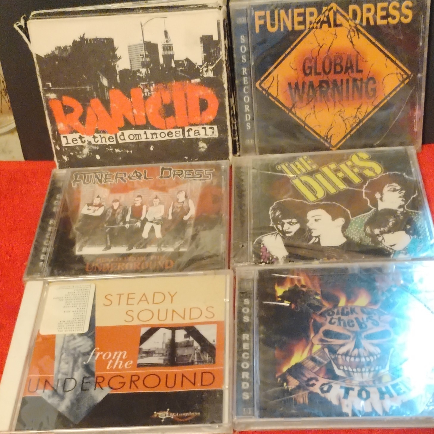 6 Punk CD's- Rancid-Funeral Dress & Sick on the Bus