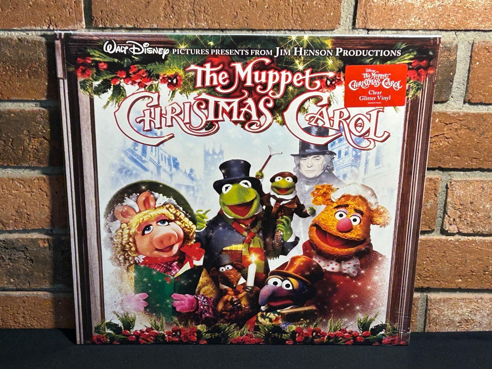 THE MUPPET CHRISTMAS CAROL - Soundtrack, Limited CLEAR GLITTER VINYL LP New