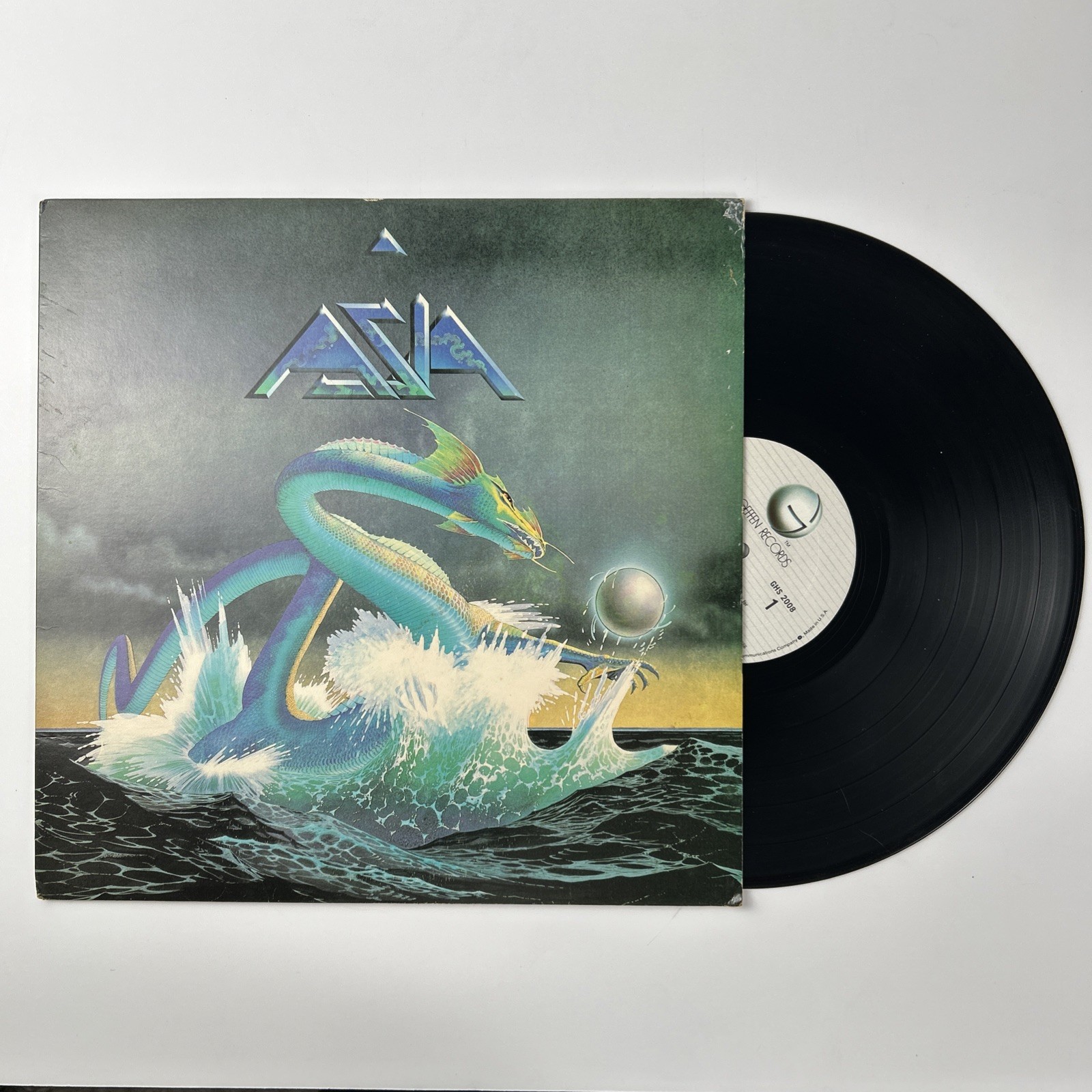 ASIA - Self-Titled Vintage Vinyl LP 1982 Mono Geffen Records GHS 2008 VG