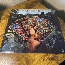 RENAISSANCE Turn of The Cards ROCK LP Sire SIGNED BY ALL MEMBERS picture
