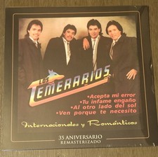 LOS TEMERARIOS LP VINYL Internacionales Y Románticos 35 Aniversario Remasterizad picture