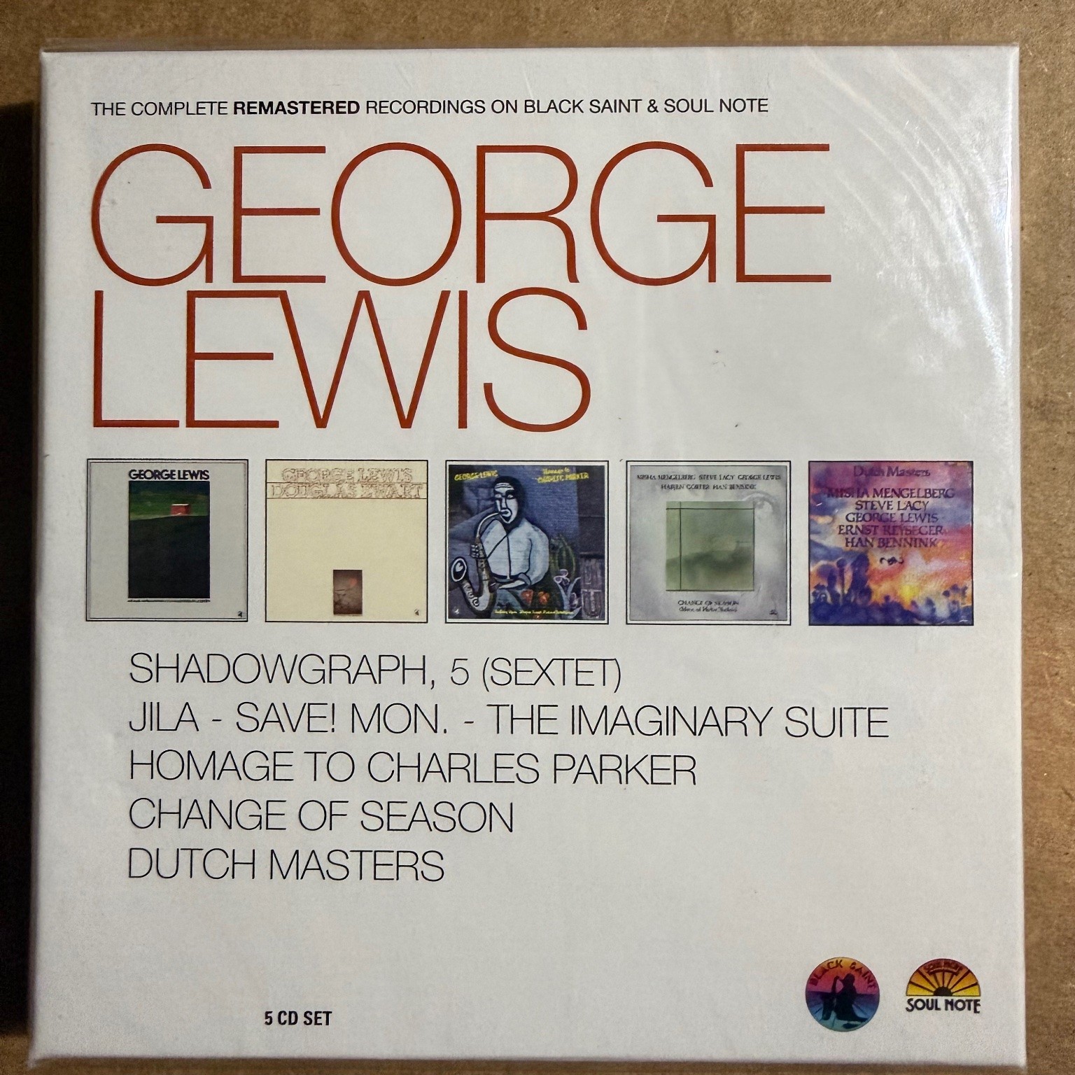 George Lewis – Complete Remastered Recordings 5xCD 2012 Avant-Garde Jazz Black