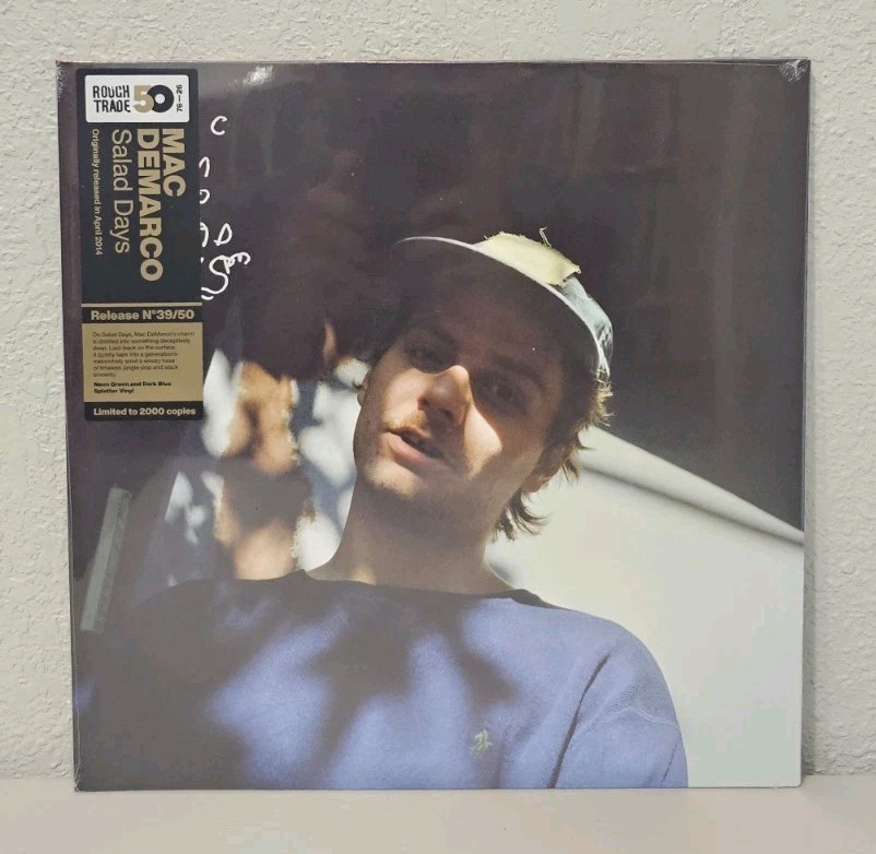 Mac DeMarco - Salad Days Neon Green and Dark Blue Splatter Vinyl Record LP
