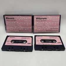 Subliminal Positive Message Self Hypnosis Cassettes Lot-2 Memory Willpower 1980s picture
