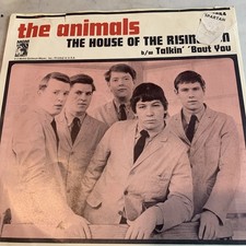 THE ANIMALS, THE HOUSE OF THE RISING SUN, PIC SLEEVE & 45 RPM RECORD, MGM13264 picture
