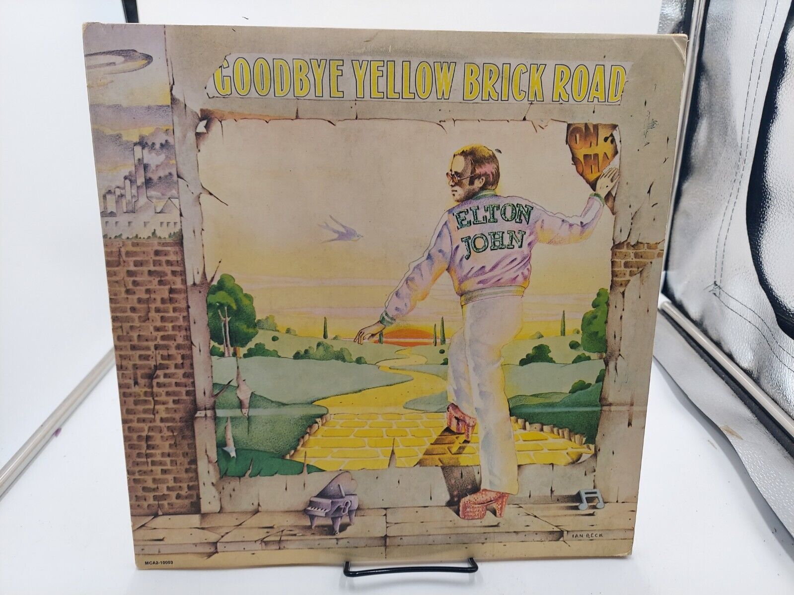 Elton John Goodbye Yellow brick Road LP Record 1973 Tri-Fold Ultrasonic Clean EX