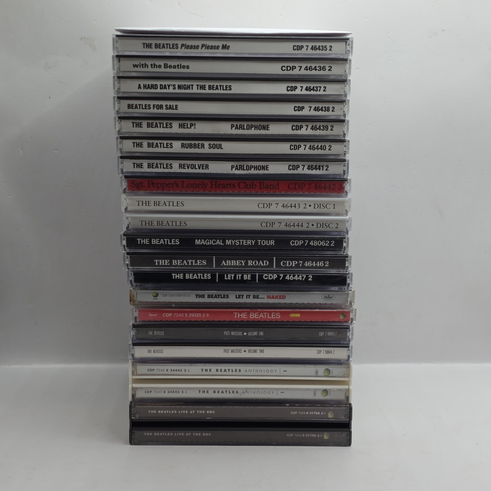 Large Lot Of 20 Beatles Cds - Let It Be, White, Live At BBC, Rubber Soul, Help,