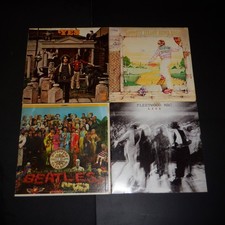 ROCK vinyl LOT x6 THE BEATLES Fleetwood Mac YES Elton John OIS VG+/VG+ picture