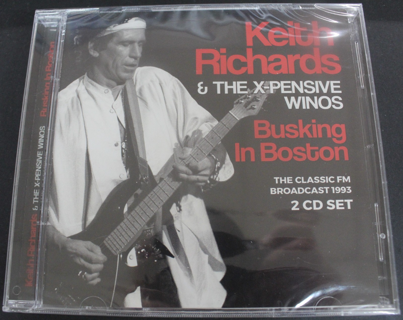 Sealed Keith Richards Busking in Boston The Classic FM Broadcast 1993 2CD Set