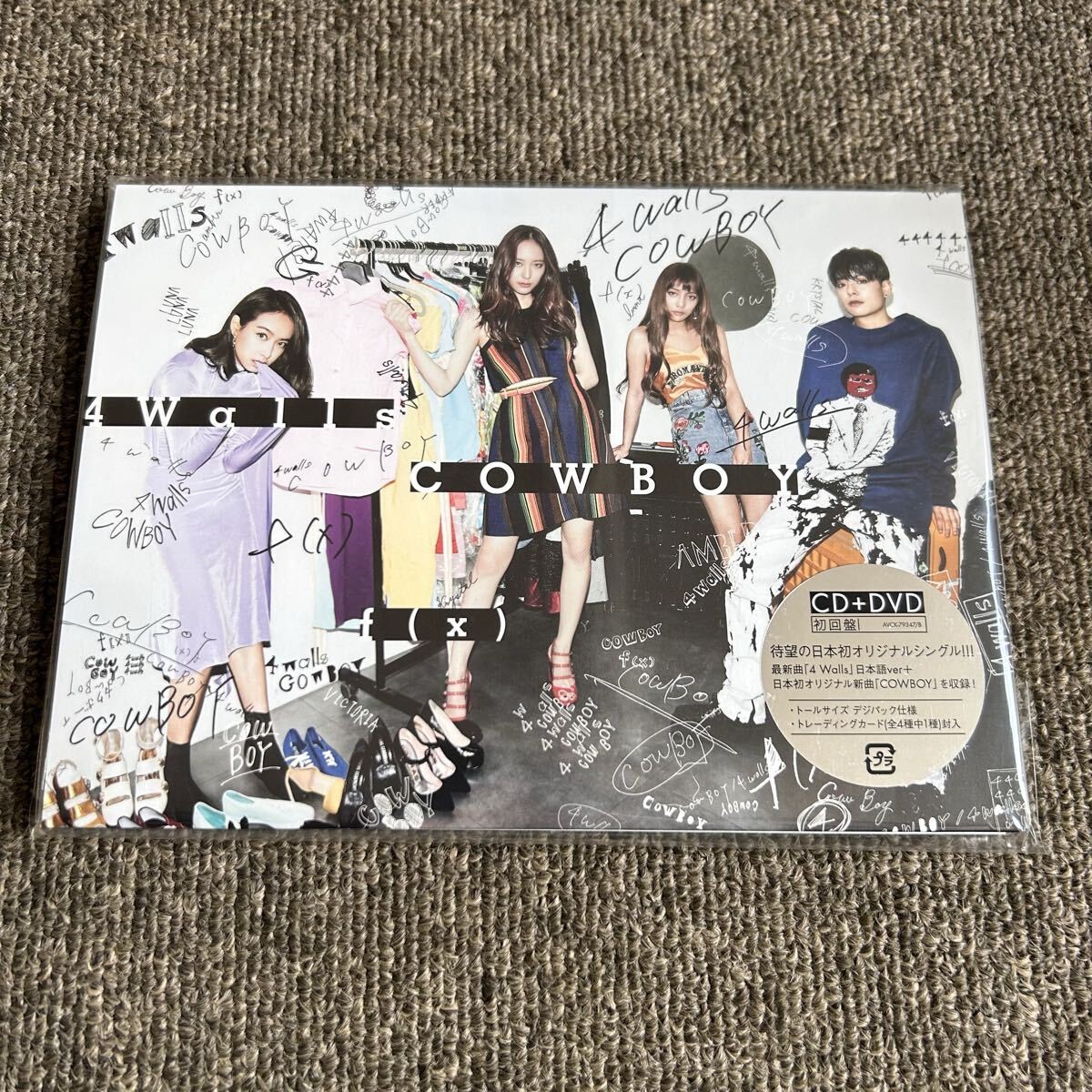 f(x) 4 Walls / COWBOY [First edition CD+DVD] New and unused