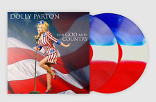 DOLLY PARTON FOR GOD AND COUNTRY VINYL NEW LIMITED 2000 RED WHITE BLUE LP **** picture