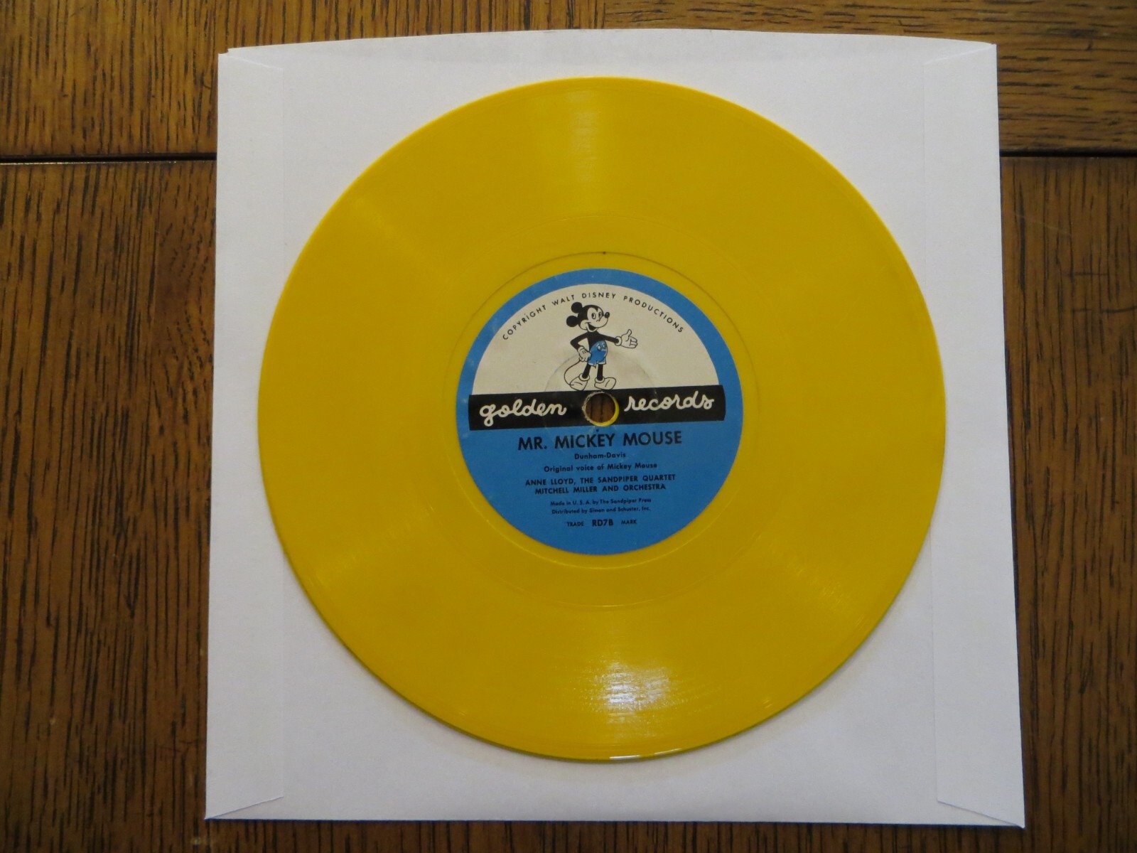 Mr. Mickey Mouse / Mickey\'s New Car - Golden Records RD78 6\