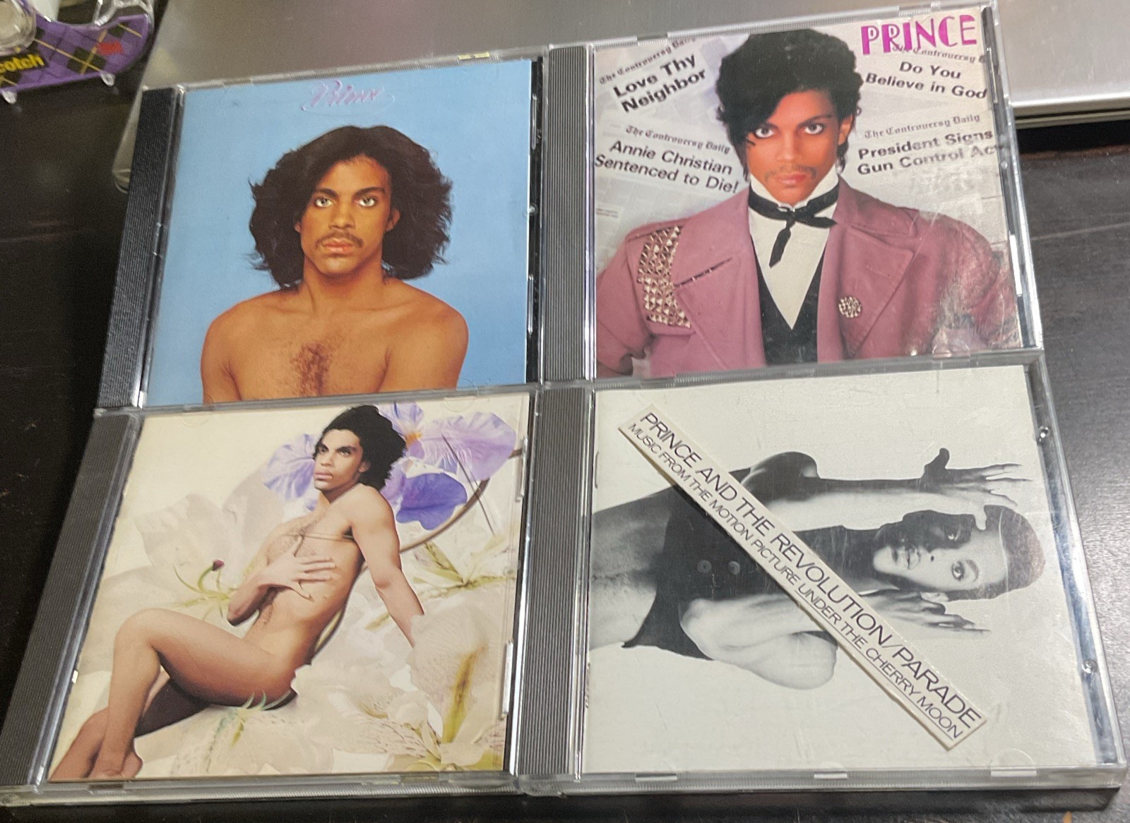 Prince 4 CD Lot Self Titled/Controversy/Parade/Lovesexy 1980s Prime Era Prince