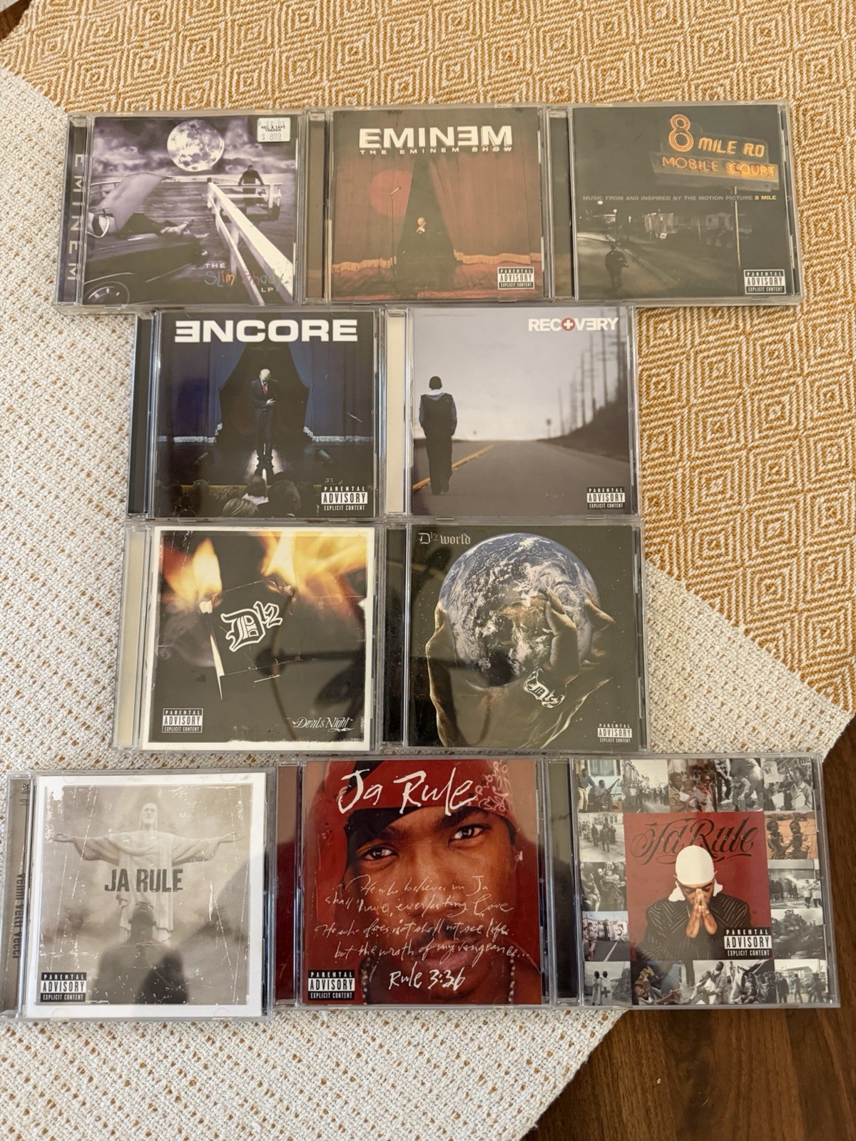 Rap lot of 10 A Must See Lot Eminem, D12 and Jarule cds