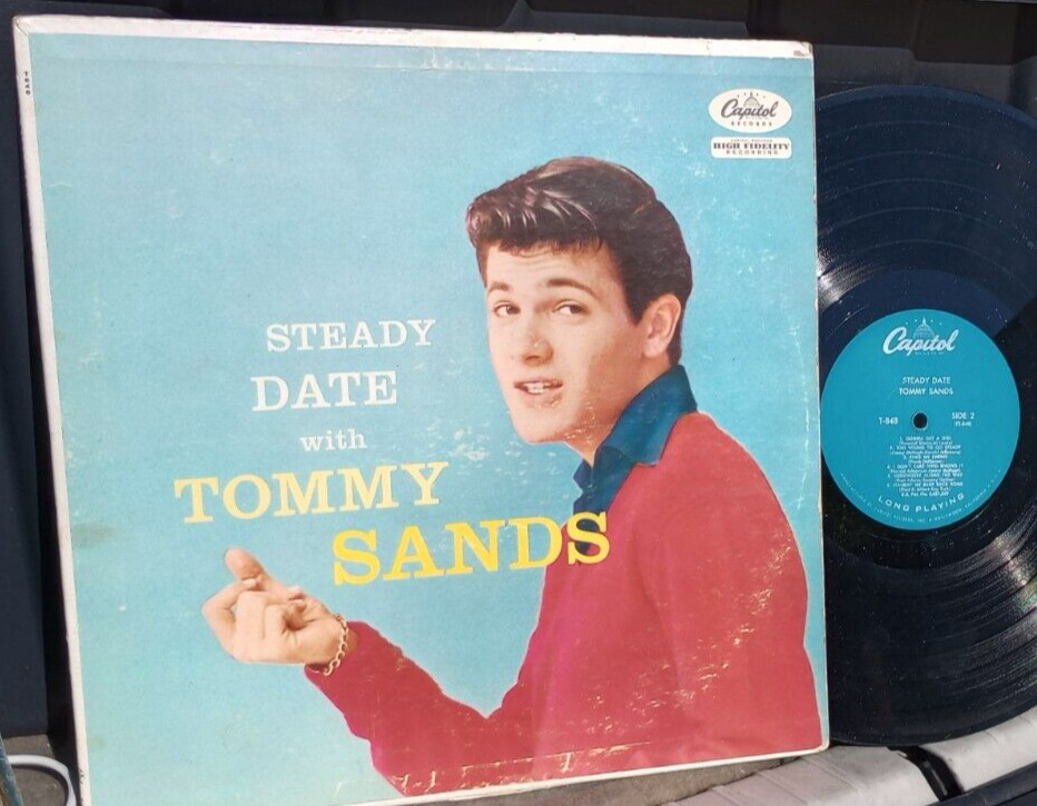OLDIES LP, TOMMY SANDS, 	STEADY DATE WITH, T-848, VG+, SPIN CLEANED 