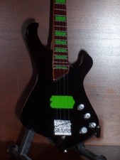 Miniature Bass Guitar TYPE O NEGATIVE PETER STEELE Gift Memorabilia FREE STAND picture