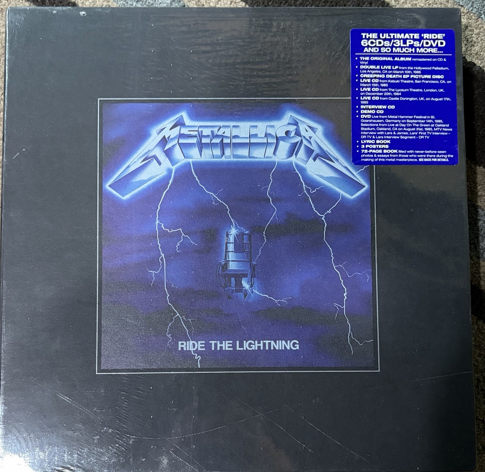 NEW & SEALED  METALLICA - RIDE THE LIGHTINING Deluxe Boxset (3-LP/6-CD/DVD )2016