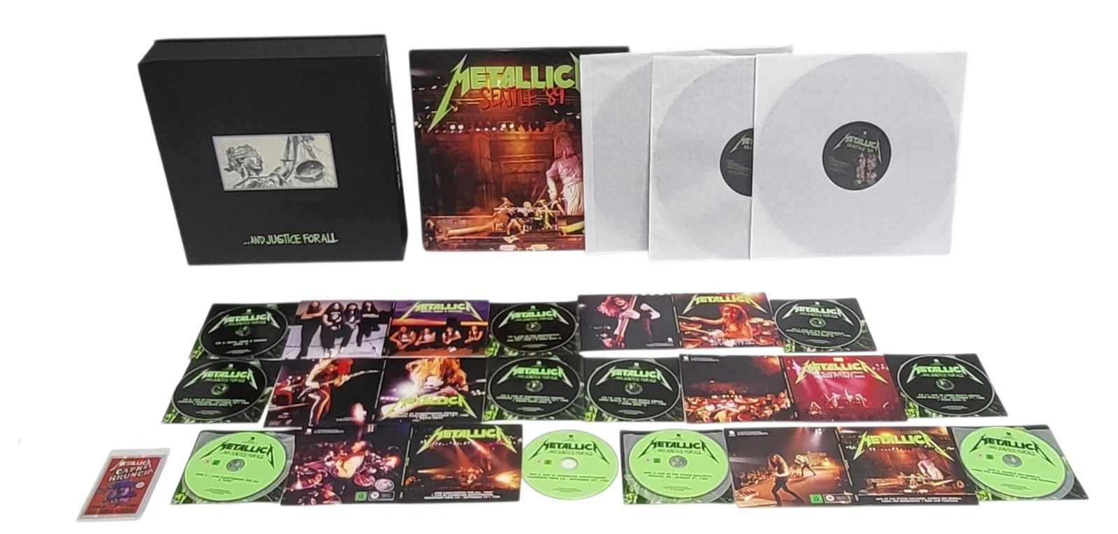NEW Metallica And Justice For All Remastered PARTIAL Deluxe Box Set Seattle \'89