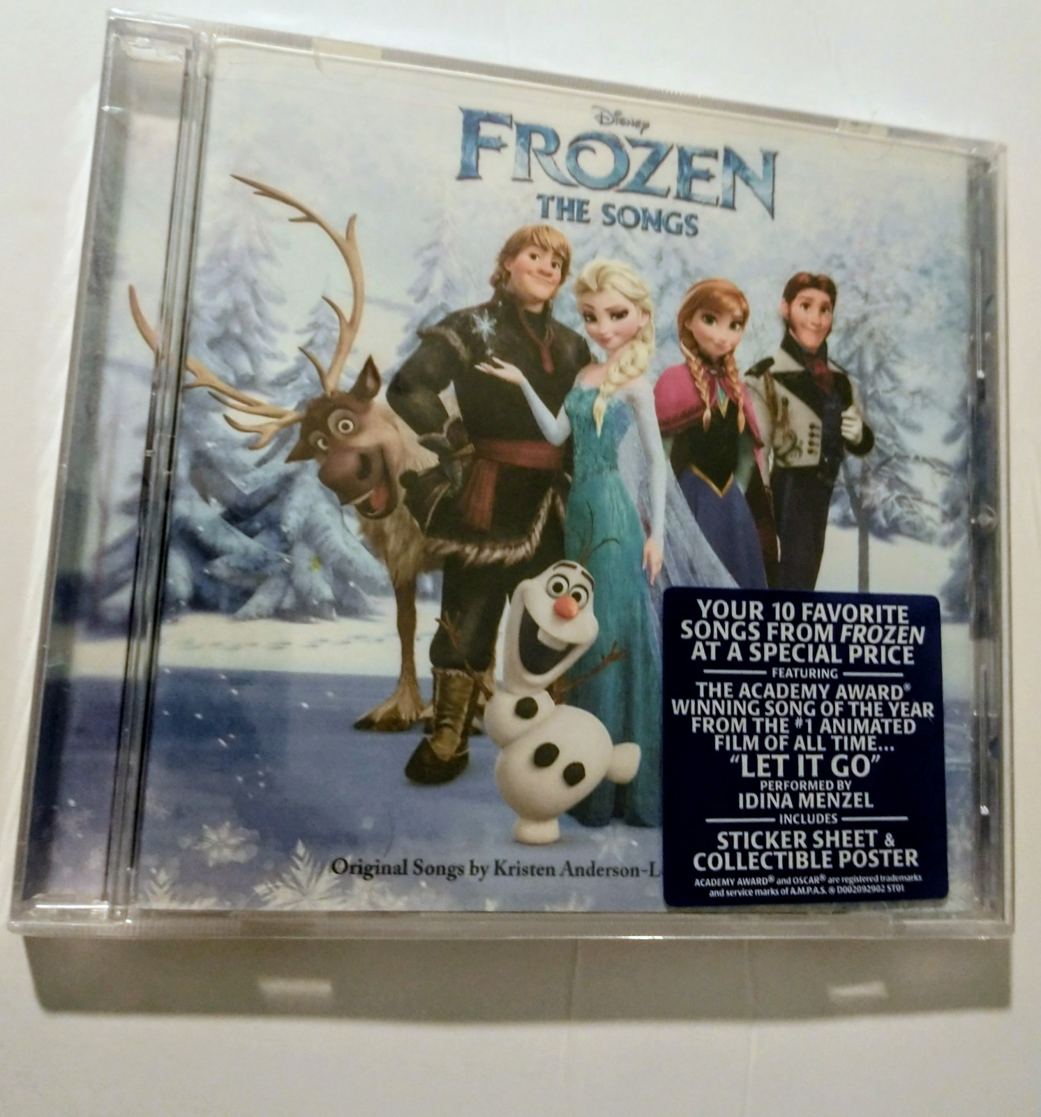 Walt Disney Records Frozen: The Songs Collector's Edition CD w/ Poster & Sticker