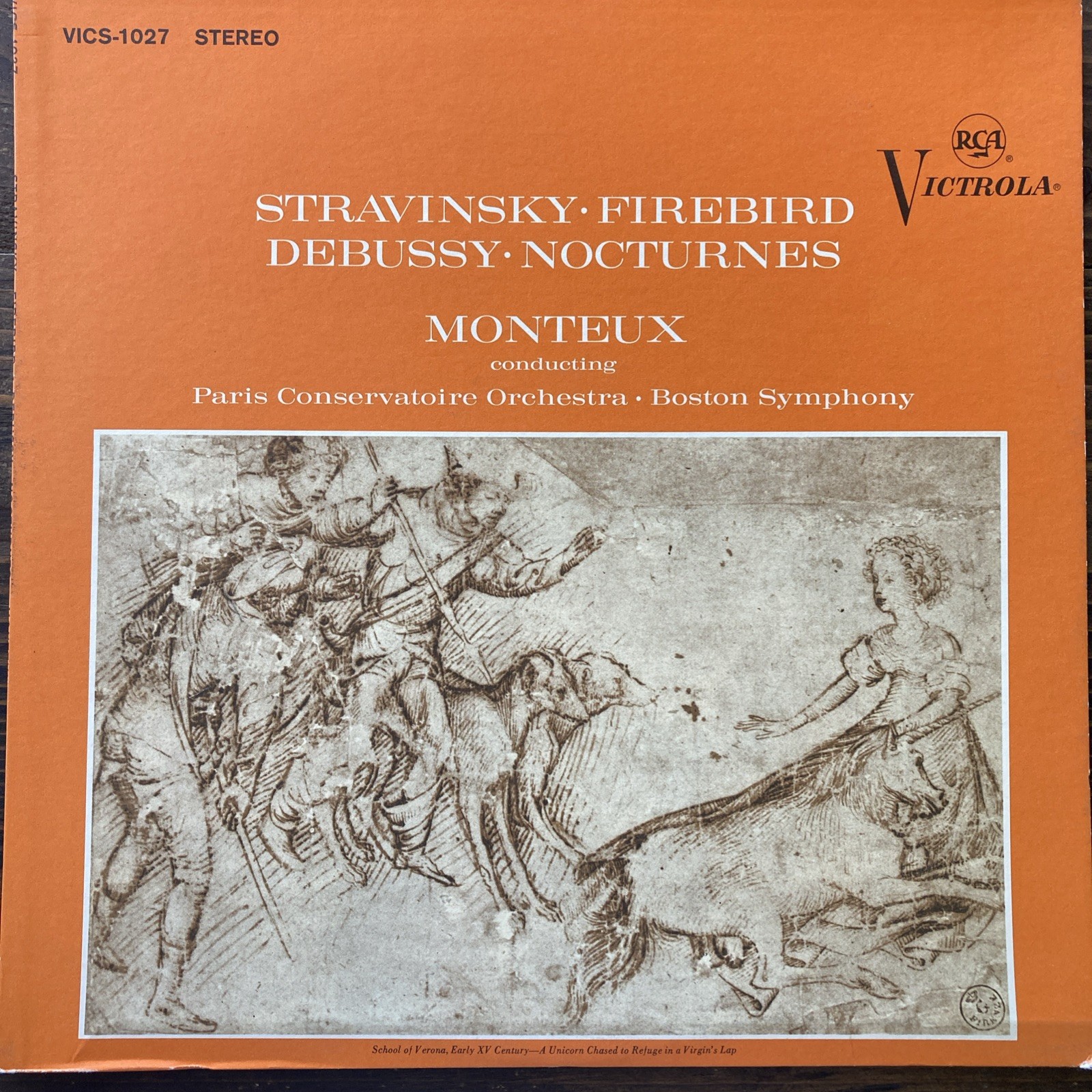 Igor Stravinsky Claude Debussy Pierre Monteux Conducting Nocturnes RCA Victrola