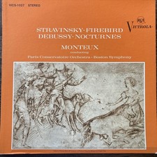 Igor Stravinsky Claude Debussy Pierre Monteux Conducting Nocturnes RCA Victrola picture