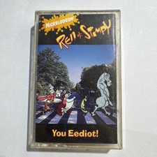 Vintage 90s Ren and Stimpy You Eediot Nickelodeon Sony Wonder Epic Cassette Tape picture