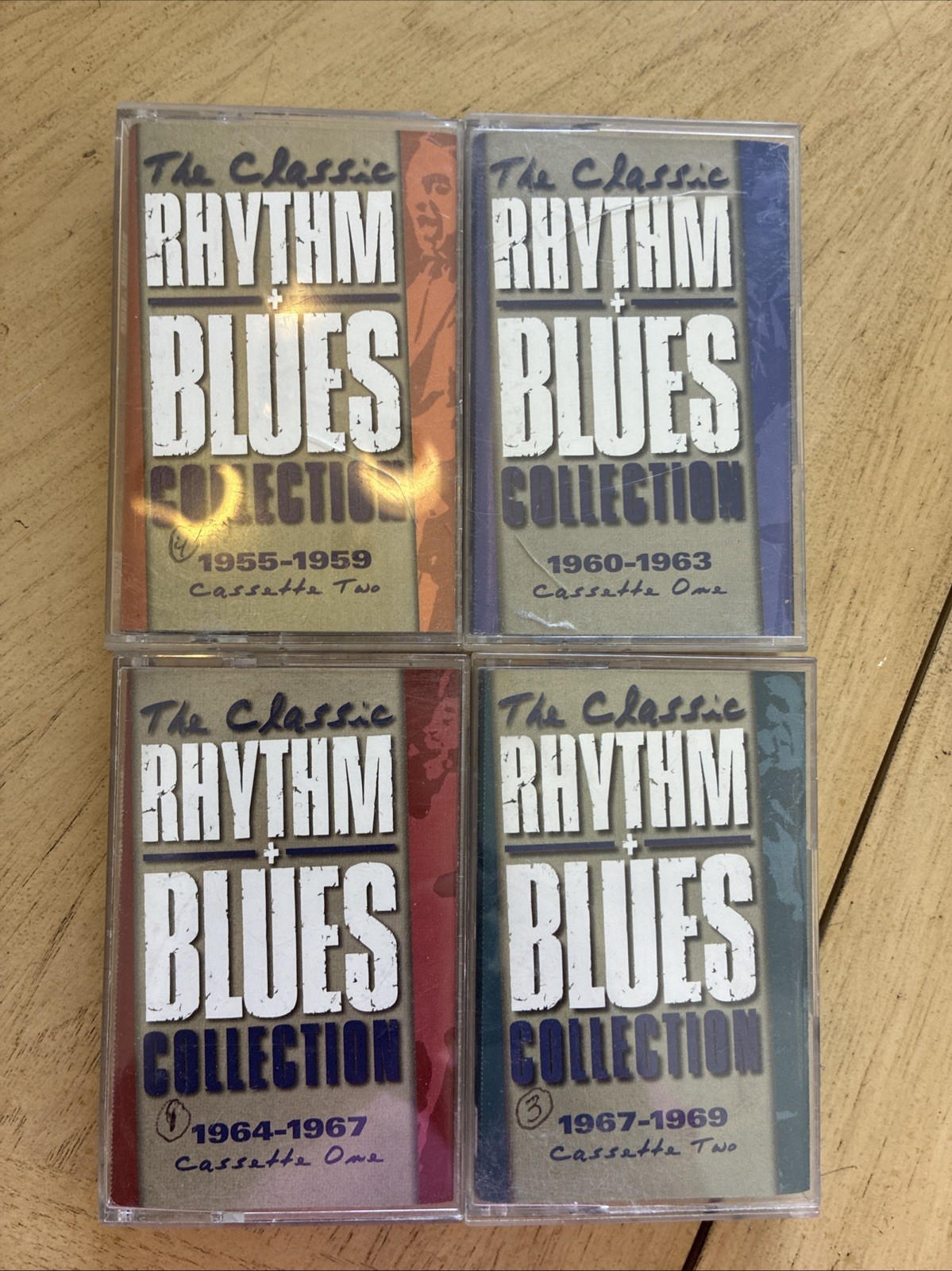 VTG Time Life The Classic Rhythm + Blues Collection Cassette Lot 4pc R&B Soul