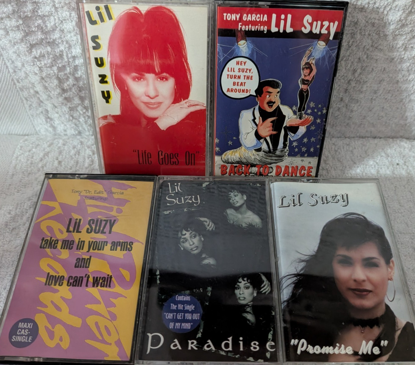 Lot 5 - Lil Suzy - Freestyle Cassettes - 2 Albums 3 Maxis - Take Me in Your Arms